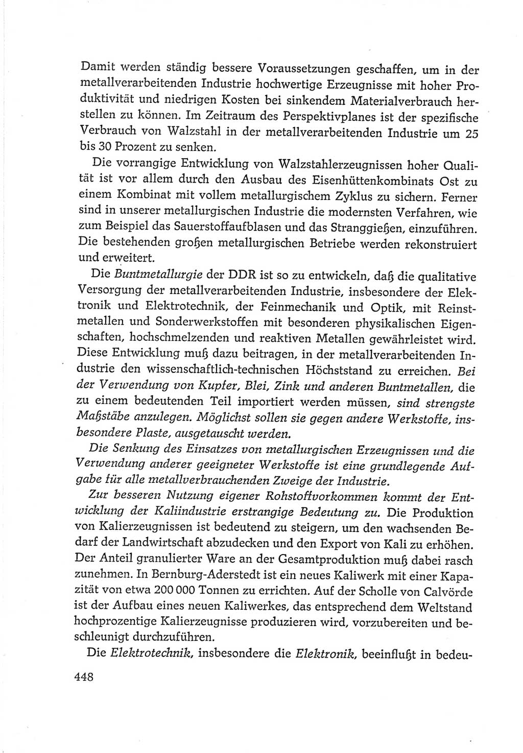 Protokoll der Verhandlungen des Ⅵ. Parteitages der Sozialistischen Einheitspartei Deutschlands (SED) [Deutsche Demokratische Republik (DDR)] 1963, Band Ⅳ, Seite 448 (Prot. Verh. Ⅵ. PT SED DDR 1963, Bd. Ⅳ, S. 448)