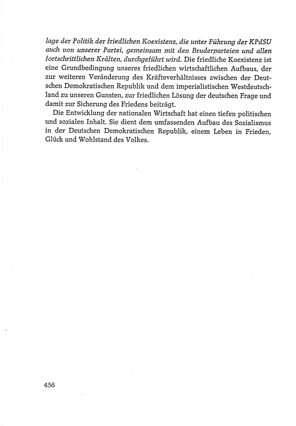 Protokoll der Verhandlungen des Ⅵ. Parteitages der Sozialistischen Einheitspartei Deutschlands (SED) [Deutsche Demokratische Republik (DDR)] 1963, Band Ⅳ, Seite 456 (Prot. Verh. Ⅵ. PT SED DDR 1963, Bd. Ⅳ, S. 456)