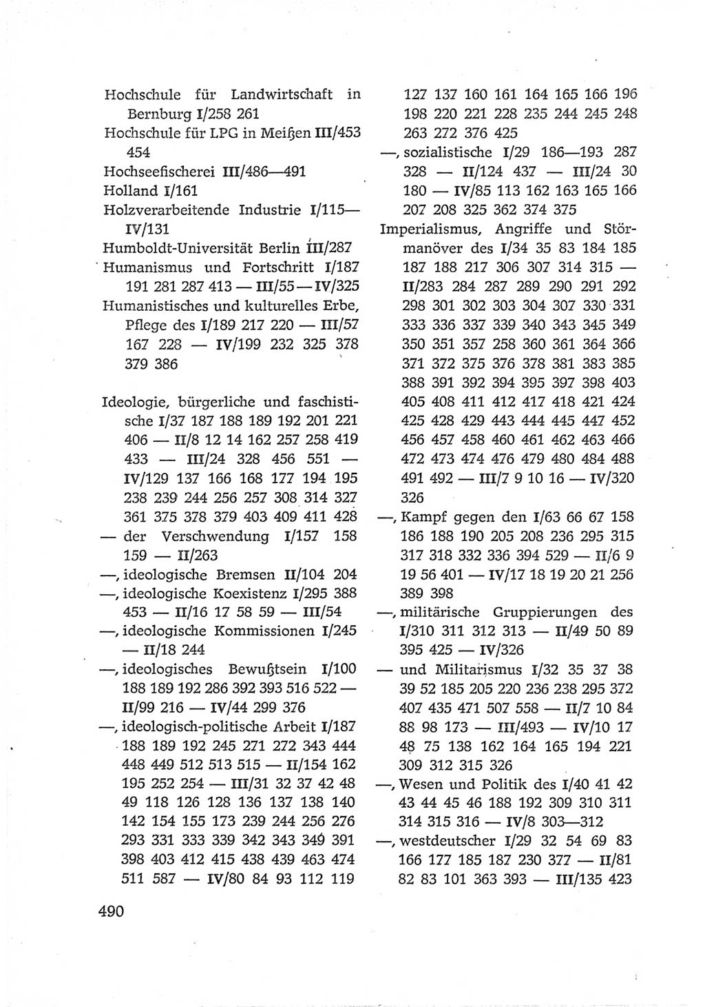 Protokoll der Verhandlungen des Ⅵ. Parteitages der Sozialistischen Einheitspartei Deutschlands (SED) [Deutsche Demokratische Republik (DDR)] 1963, Band Ⅳ, Seite 490 (Prot. Verh. Ⅵ. PT SED DDR 1963, Bd. Ⅳ, S. 490)