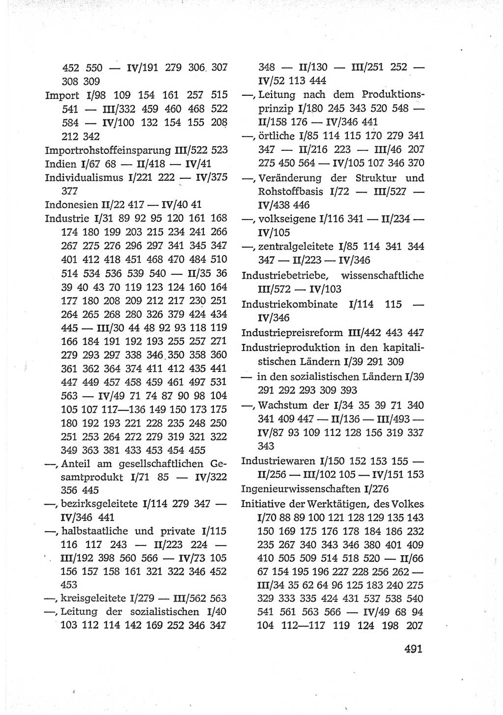 Protokoll der Verhandlungen des Ⅵ. Parteitages der Sozialistischen Einheitspartei Deutschlands (SED) [Deutsche Demokratische Republik (DDR)] 1963, Band Ⅳ, Seite 491 (Prot. Verh. Ⅵ. PT SED DDR 1963, Bd. Ⅳ, S. 491)