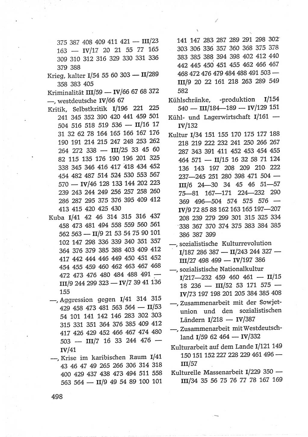 Protokoll der Verhandlungen des Ⅵ. Parteitages der Sozialistischen Einheitspartei Deutschlands (SED) [Deutsche Demokratische Republik (DDR)] 1963, Band Ⅳ, Seite 498 (Prot. Verh. Ⅵ. PT SED DDR 1963, Bd. Ⅳ, S. 498)