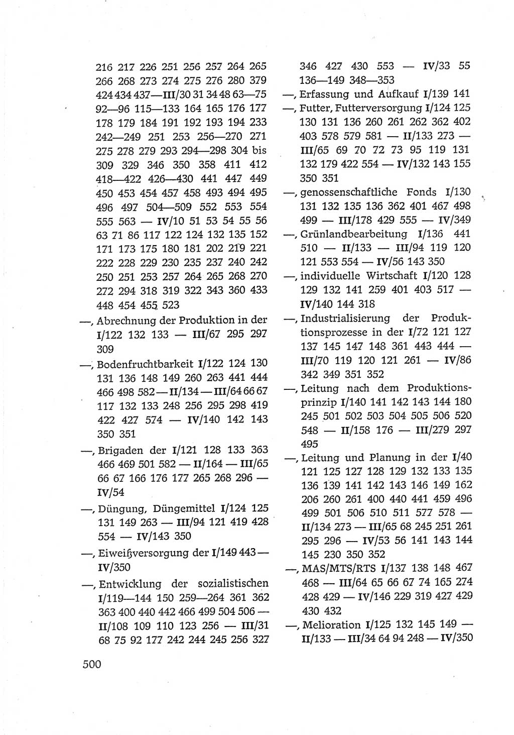 Protokoll der Verhandlungen des Ⅵ. Parteitages der Sozialistischen Einheitspartei Deutschlands (SED) [Deutsche Demokratische Republik (DDR)] 1963, Band Ⅳ, Seite 500 (Prot. Verh. Ⅵ. PT SED DDR 1963, Bd. Ⅳ, S. 500)