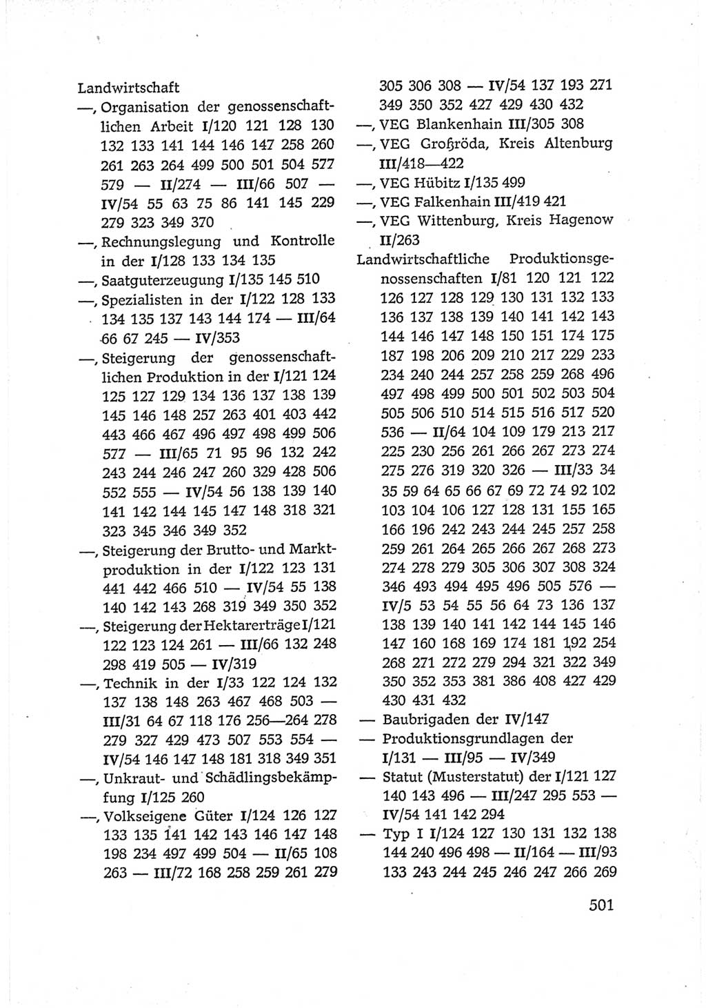 Protokoll der Verhandlungen des Ⅵ. Parteitages der Sozialistischen Einheitspartei Deutschlands (SED) [Deutsche Demokratische Republik (DDR)] 1963, Band Ⅳ, Seite 501 (Prot. Verh. Ⅵ. PT SED DDR 1963, Bd. Ⅳ, S. 501)