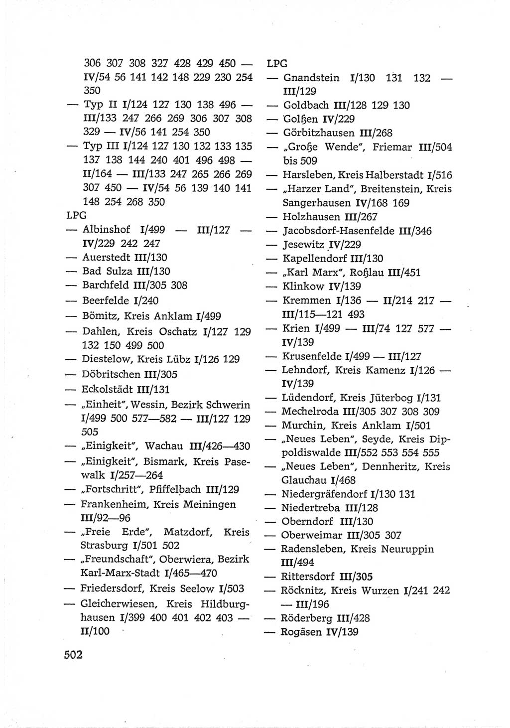 Protokoll der Verhandlungen des Ⅵ. Parteitages der Sozialistischen Einheitspartei Deutschlands (SED) [Deutsche Demokratische Republik (DDR)] 1963, Band Ⅳ, Seite 502 (Prot. Verh. Ⅵ. PT SED DDR 1963, Bd. Ⅳ, S. 502)
