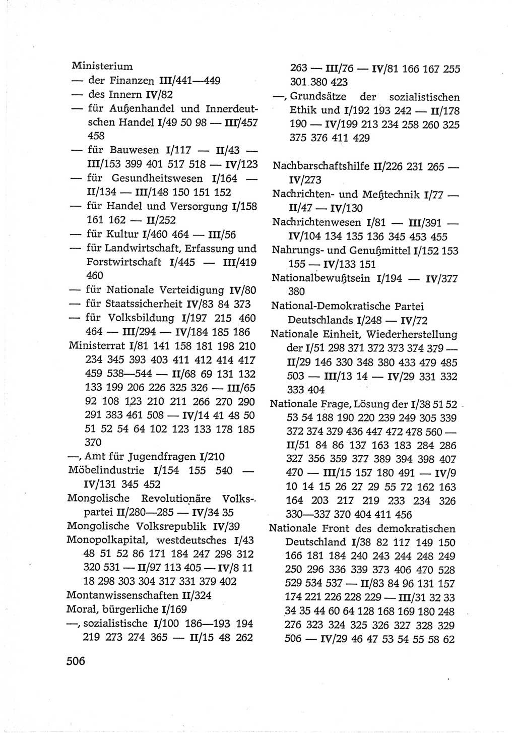 Protokoll der Verhandlungen des Ⅵ. Parteitages der Sozialistischen Einheitspartei Deutschlands (SED) [Deutsche Demokratische Republik (DDR)] 1963, Band Ⅳ, Seite 506 (Prot. Verh. Ⅵ. PT SED DDR 1963, Bd. Ⅳ, S. 506)