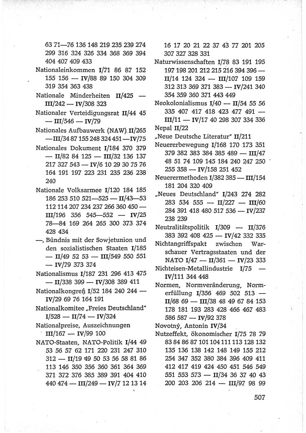 Protokoll der Verhandlungen des Ⅵ. Parteitages der Sozialistischen Einheitspartei Deutschlands (SED) [Deutsche Demokratische Republik (DDR)] 1963, Band Ⅳ, Seite 507 (Prot. Verh. Ⅵ. PT SED DDR 1963, Bd. Ⅳ, S. 507)