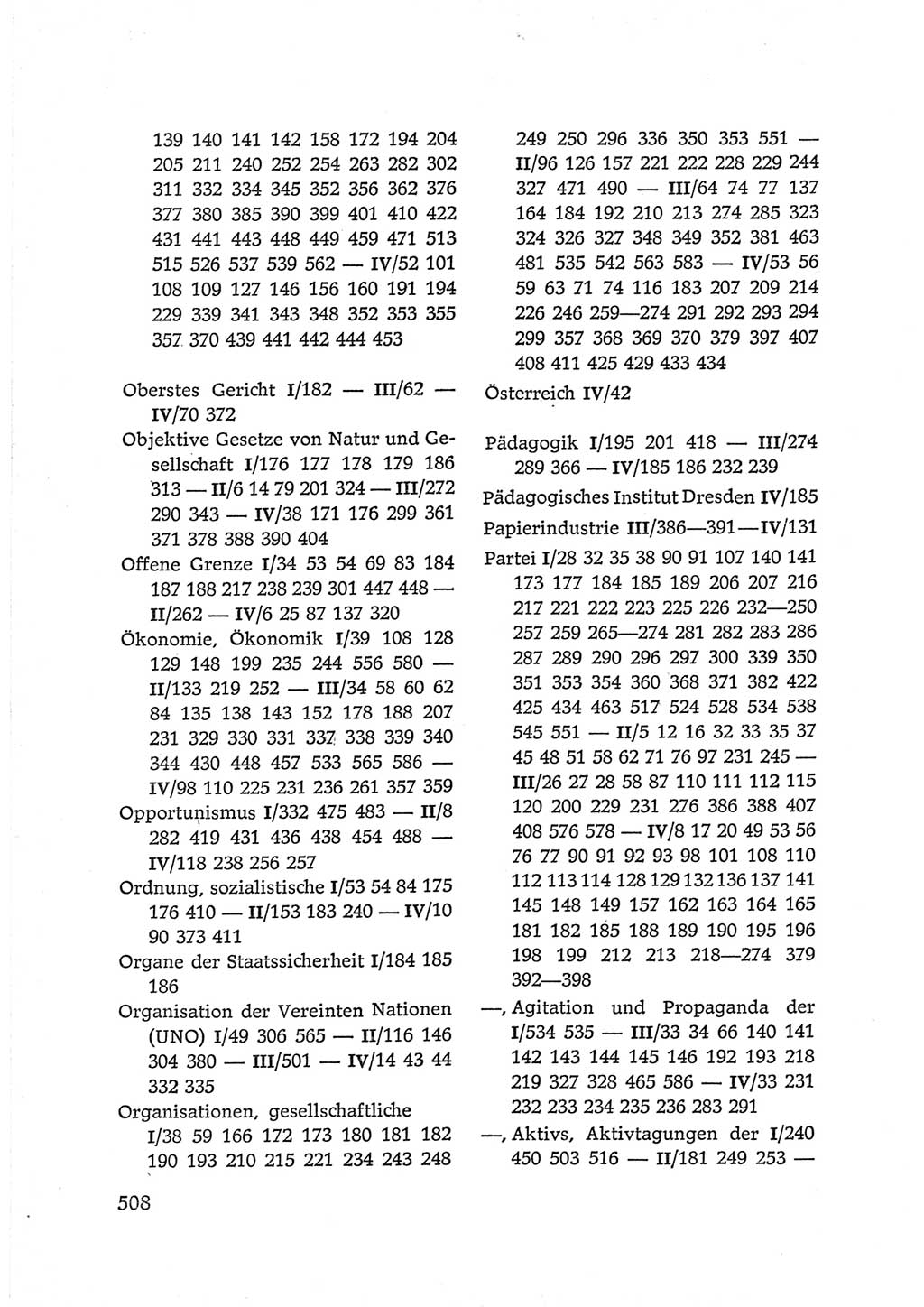 Protokoll der Verhandlungen des Ⅵ. Parteitages der Sozialistischen Einheitspartei Deutschlands (SED) [Deutsche Demokratische Republik (DDR)] 1963, Band Ⅳ, Seite 508 (Prot. Verh. Ⅵ. PT SED DDR 1963, Bd. Ⅳ, S. 508)