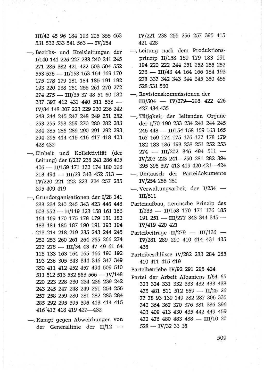Protokoll der Verhandlungen des Ⅵ. Parteitages der Sozialistischen Einheitspartei Deutschlands (SED) [Deutsche Demokratische Republik (DDR)] 1963, Band Ⅳ, Seite 509 (Prot. Verh. Ⅵ. PT SED DDR 1963, Bd. Ⅳ, S. 509)
