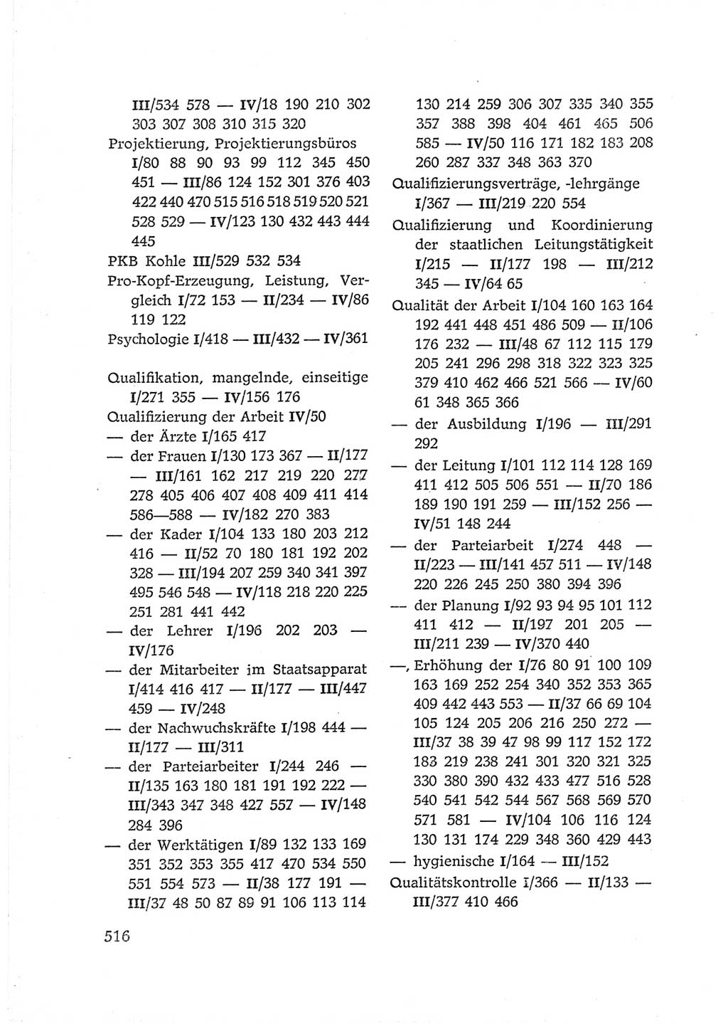 Protokoll der Verhandlungen des Ⅵ. Parteitages der Sozialistischen Einheitspartei Deutschlands (SED) [Deutsche Demokratische Republik (DDR)] 1963, Band Ⅳ, Seite 516 (Prot. Verh. Ⅵ. PT SED DDR 1963, Bd. Ⅳ, S. 516)