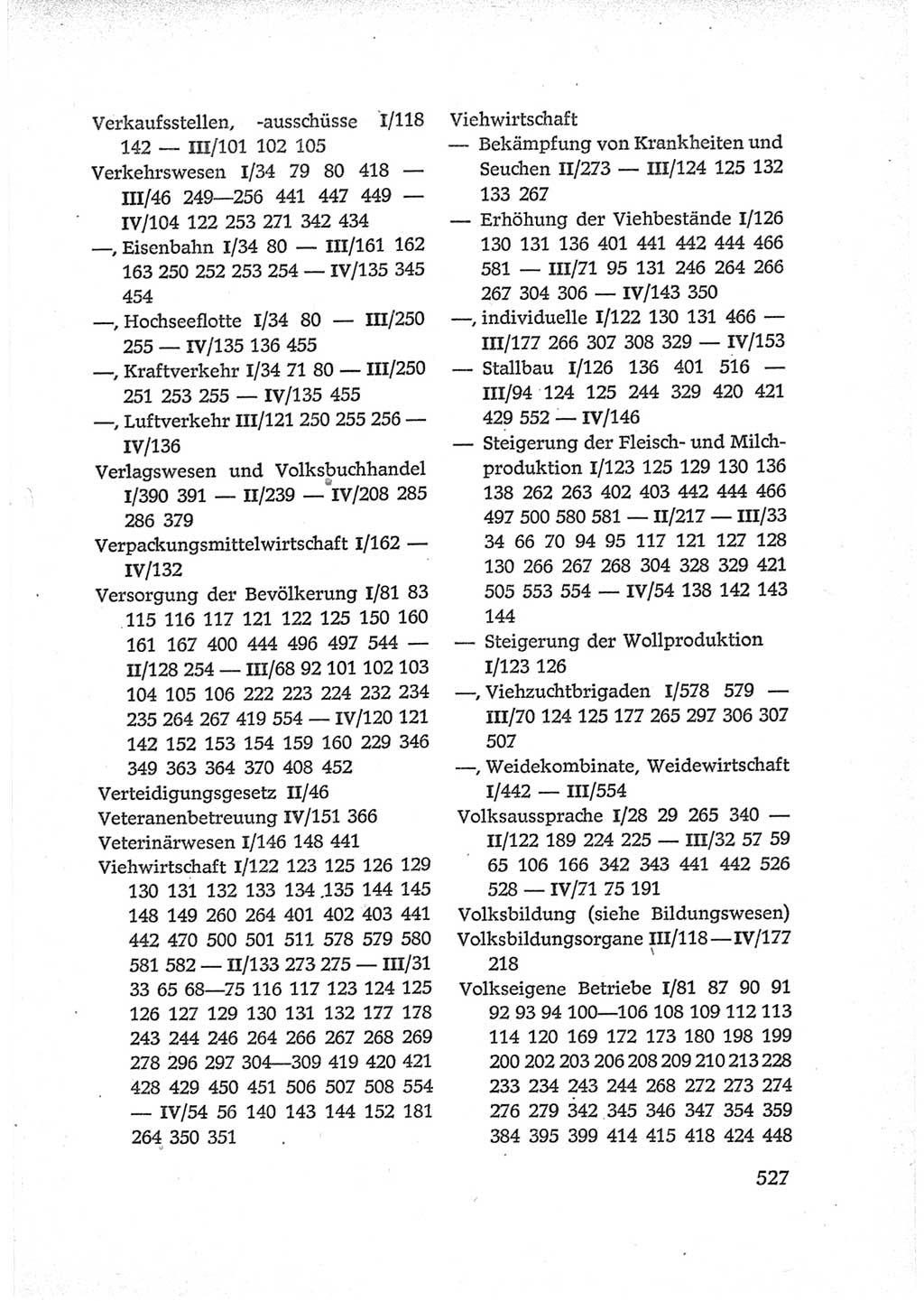 Protokoll der Verhandlungen des Ⅵ. Parteitages der Sozialistischen Einheitspartei Deutschlands (SED) [Deutsche Demokratische Republik (DDR)] 1963, Band Ⅳ, Seite 527 (Prot. Verh. Ⅵ. PT SED DDR 1963, Bd. Ⅳ, S. 527)