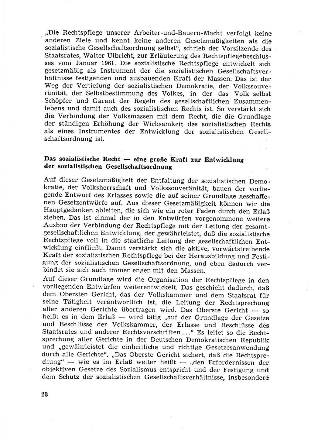 Rechtspflegeerlaß [Deutsche Demokratische Republik (DDR)] 1963, Seite 28 (R.-Pfl.-Erl. DDR 1963, S. 28)