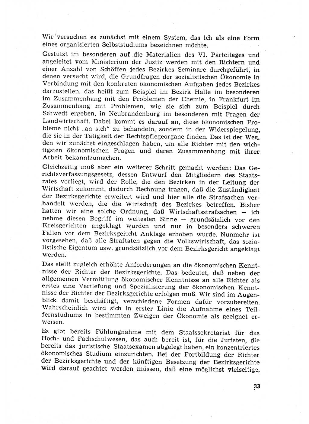 Rechtspflegeerlaß [Deutsche Demokratische Republik (DDR)] 1963, Seite 33 (R.-Pfl.-Erl. DDR 1963, S. 33)