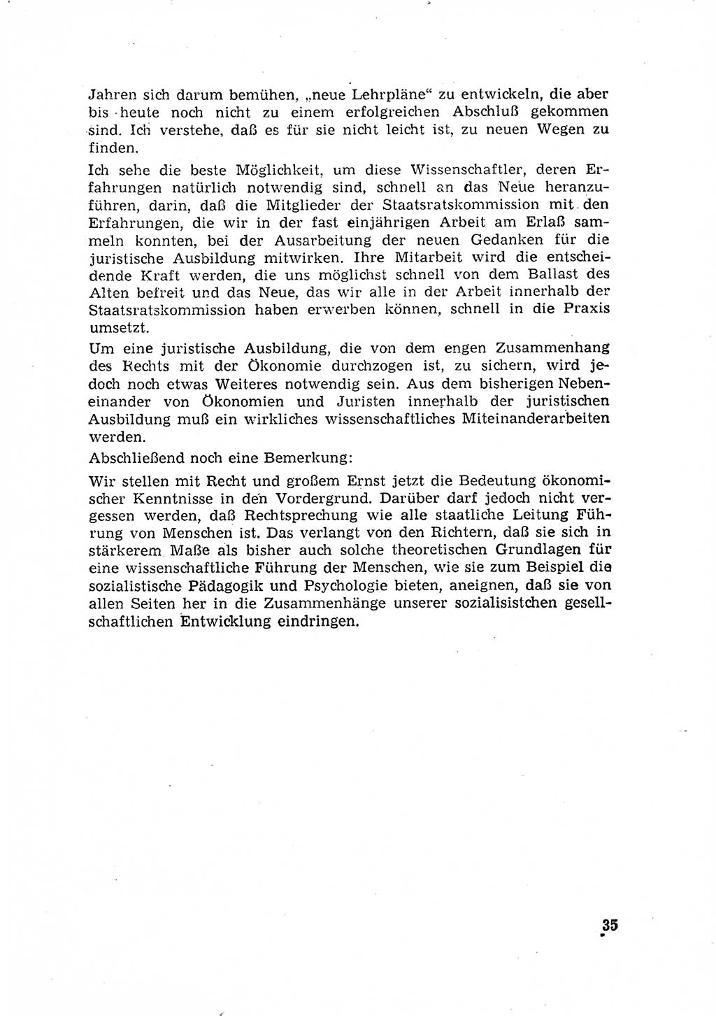 Rechtspflegeerlaß [Deutsche Demokratische Republik (DDR)] 1963, Seite 35 (R.-Pfl.-Erl. DDR 1963, S. 35)