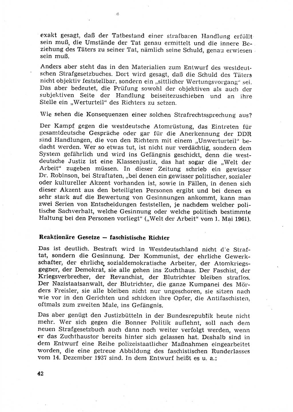 Rechtspflegeerlaß [Deutsche Demokratische Republik (DDR)] 1963, Seite 42 (R.-Pfl.-Erl. DDR 1963, S. 42)