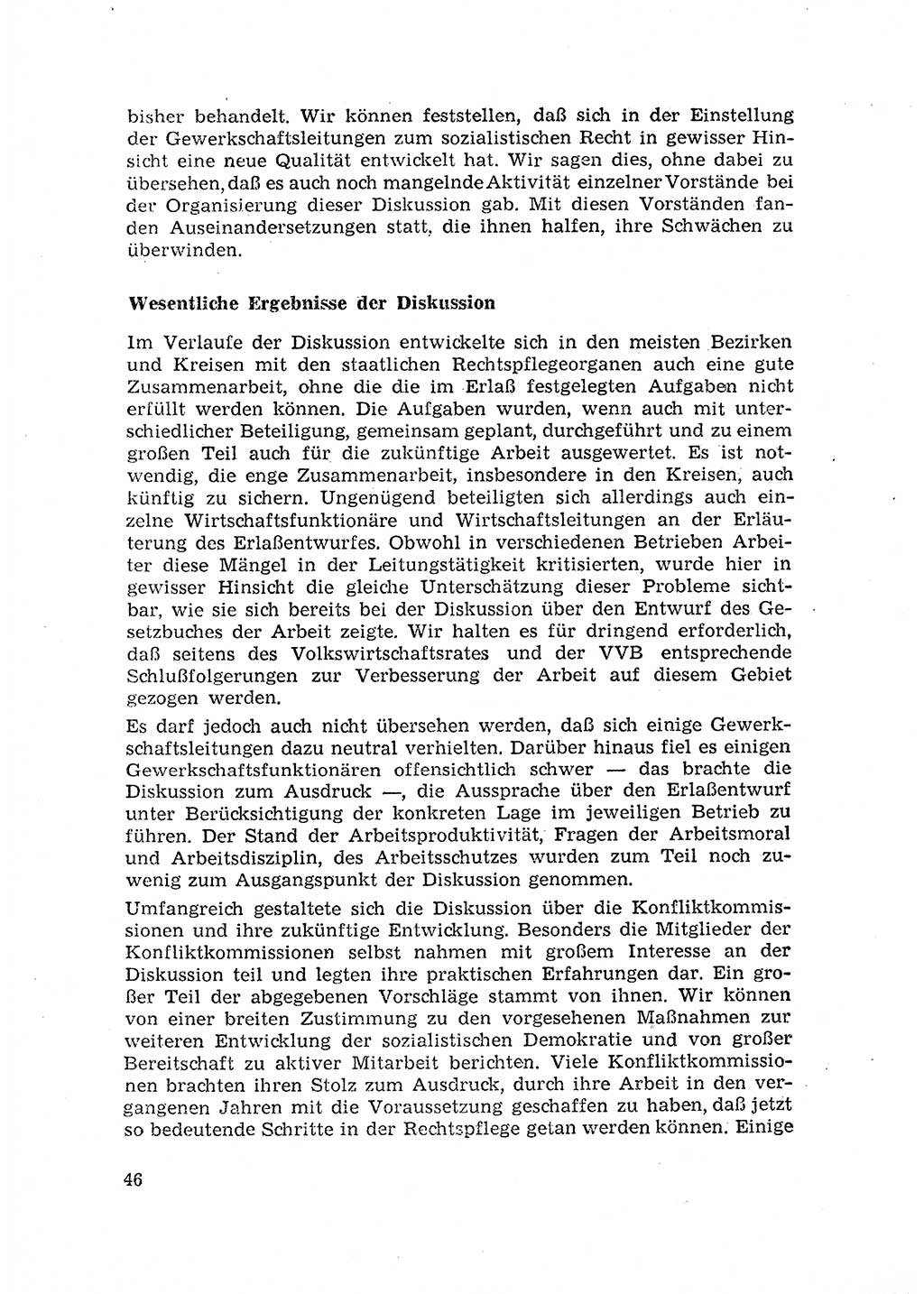 Rechtspflegeerlaß [Deutsche Demokratische Republik (DDR)] 1963, Seite 46 (R.-Pfl.-Erl. DDR 1963, S. 46)