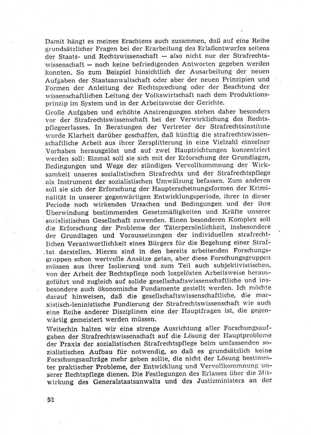 Rechtspflegeerlaß [Deutsche Demokratische Republik (DDR)] 1963, Seite 52 (R.-Pfl.-Erl. DDR 1963, S. 52)