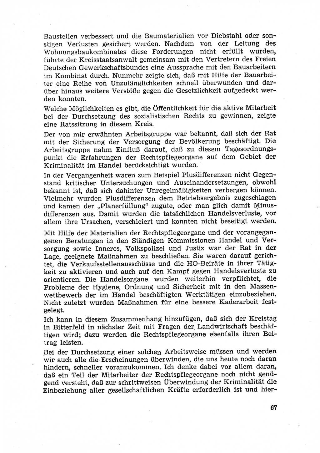 Rechtspflegeerlaß [Deutsche Demokratische Republik (DDR)] 1963, Seite 67 (R.-Pfl.-Erl. DDR 1963, S. 67)