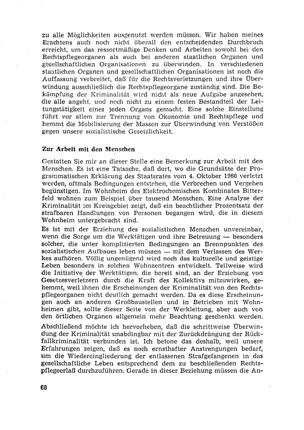 Rechtspflegeerlaß [Deutsche Demokratische Republik (DDR)] 1963, Seite 68 (R.-Pfl.-Erl. DDR 1963, S. 68)