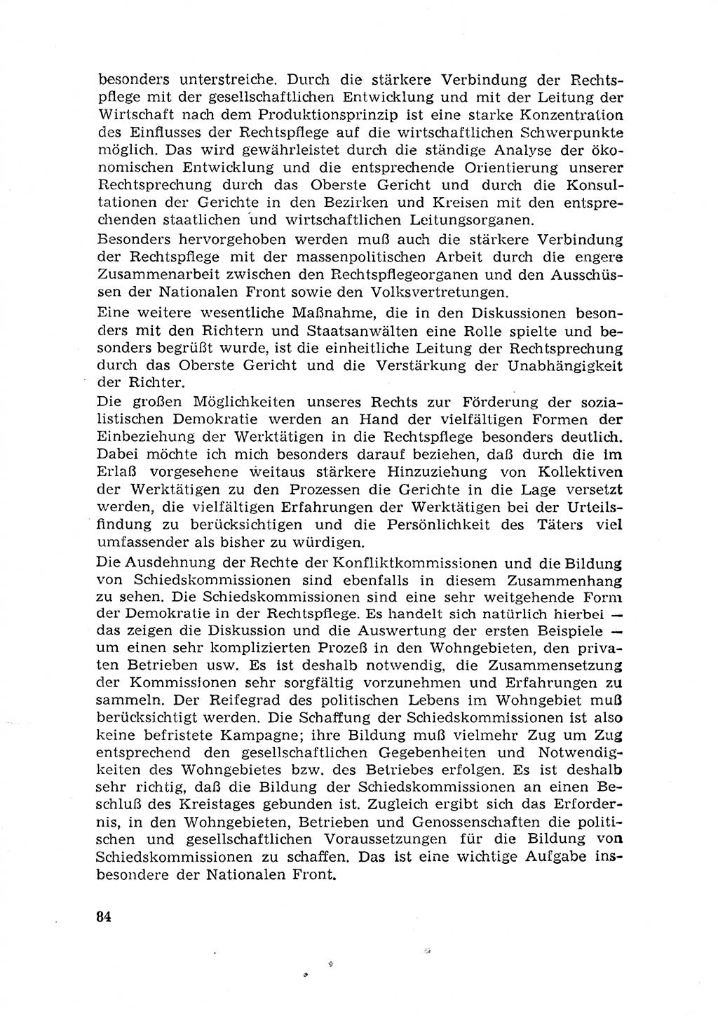 Rechtspflegeerlaß [Deutsche Demokratische Republik (DDR)] 1963, Seite 84 (R.-Pfl.-Erl. DDR 1963, S. 84)