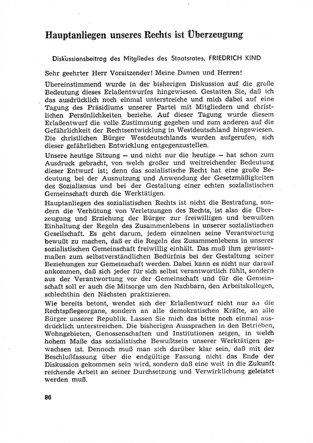 Rechtspflegeerlaß [Deutsche Demokratische Republik (DDR)] 1963, Seite 86 (R.-Pfl.-Erl. DDR 1963, S. 86)