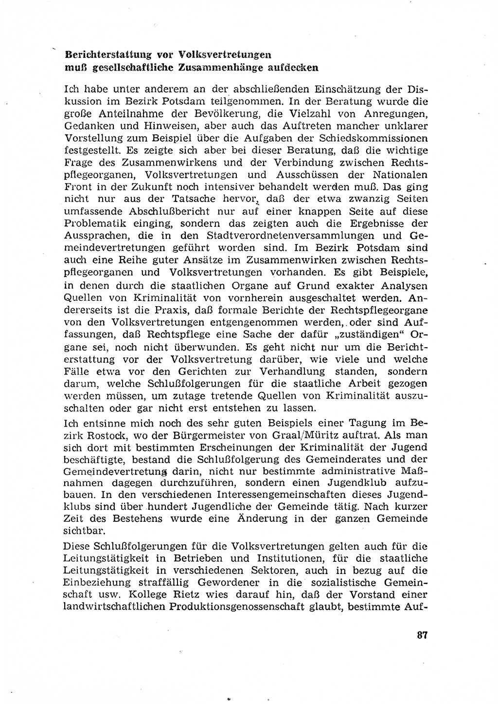 RechtspflegeerlaÃŸ [Deutsche Demokratische Republik (DDR)] 1963, Seite 87 (R.-Pfl.-Erl. DDR 1963, S. 87)