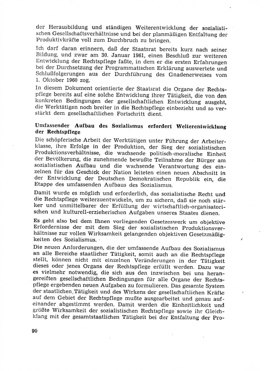 Rechtspflegeerlaß [Deutsche Demokratische Republik (DDR)] 1963, Seite 90 (R.-Pfl.-Erl. DDR 1963, S. 90)