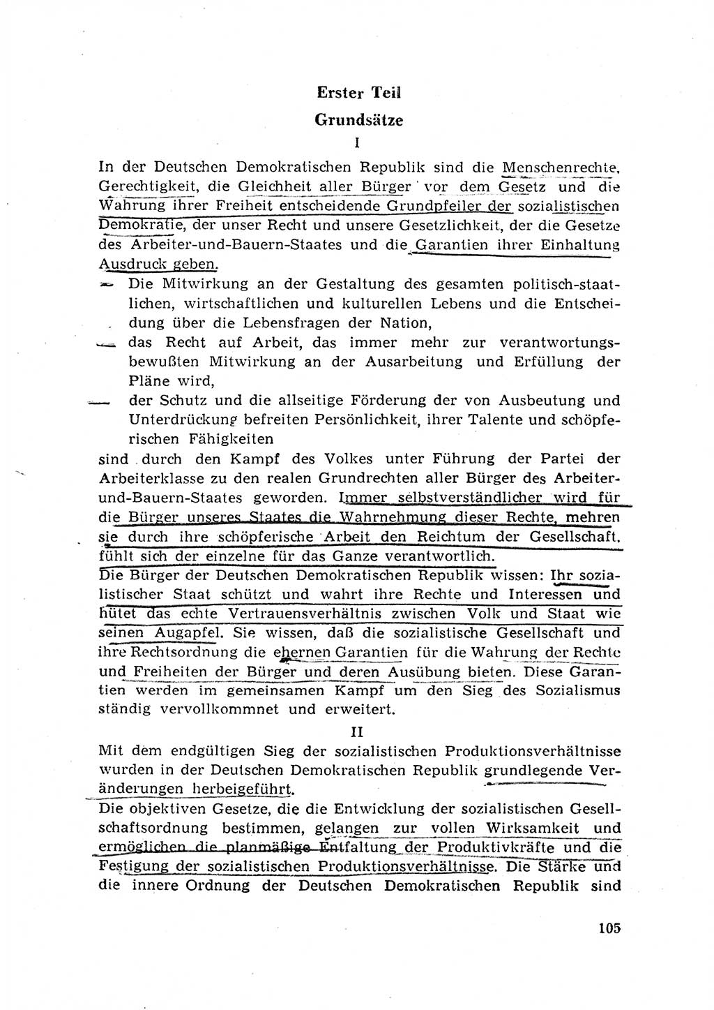Rechtspflegeerlaß [Deutsche Demokratische Republik (DDR)] 1963, Seite 105 (R.-Pfl.-Erl. DDR 1963, S. 105)
