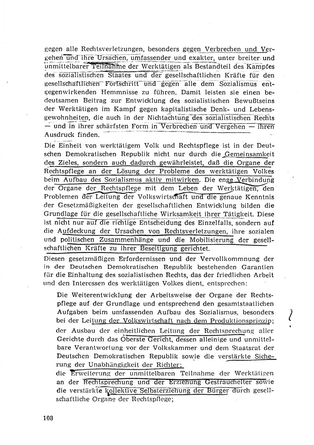 Rechtspflegeerlaß [Deutsche Demokratische Republik (DDR)] 1963, Seite 108 (R.-Pfl.-Erl. DDR 1963, S. 108)