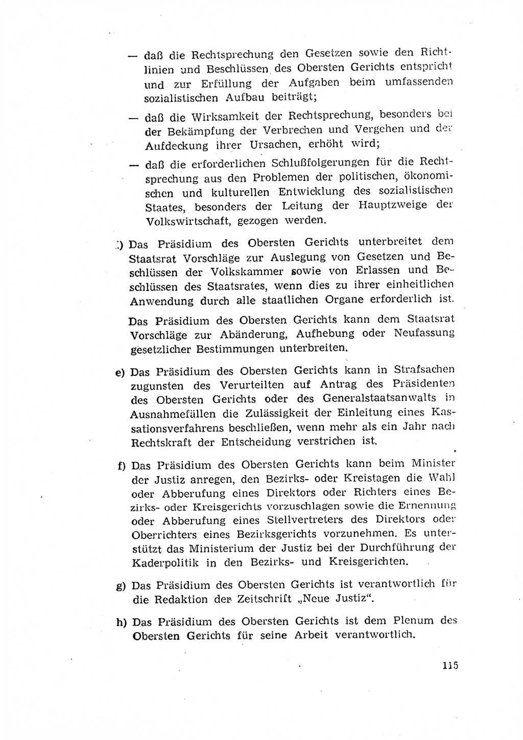 Rechtspflegeerlaß [Deutsche Demokratische Republik (DDR)] 1963, Seite 115 (R.-Pfl.-Erl. DDR 1963, S. 115)