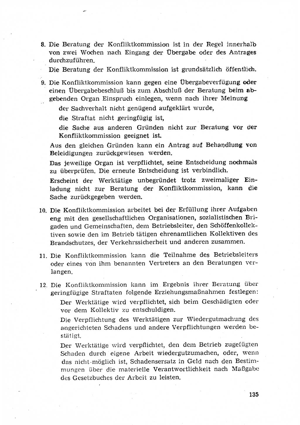 Rechtspflegeerlaß [Deutsche Demokratische Republik (DDR)] 1963, Seite 135 (R.-Pfl.-Erl. DDR 1963, S. 135)