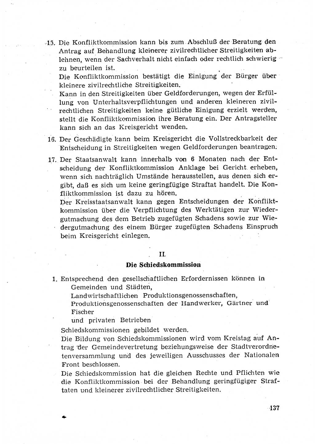 Rechtspflegeerlaß [Deutsche Demokratische Republik (DDR)] 1963, Seite 137 (R.-Pfl.-Erl. DDR 1963, S. 137)