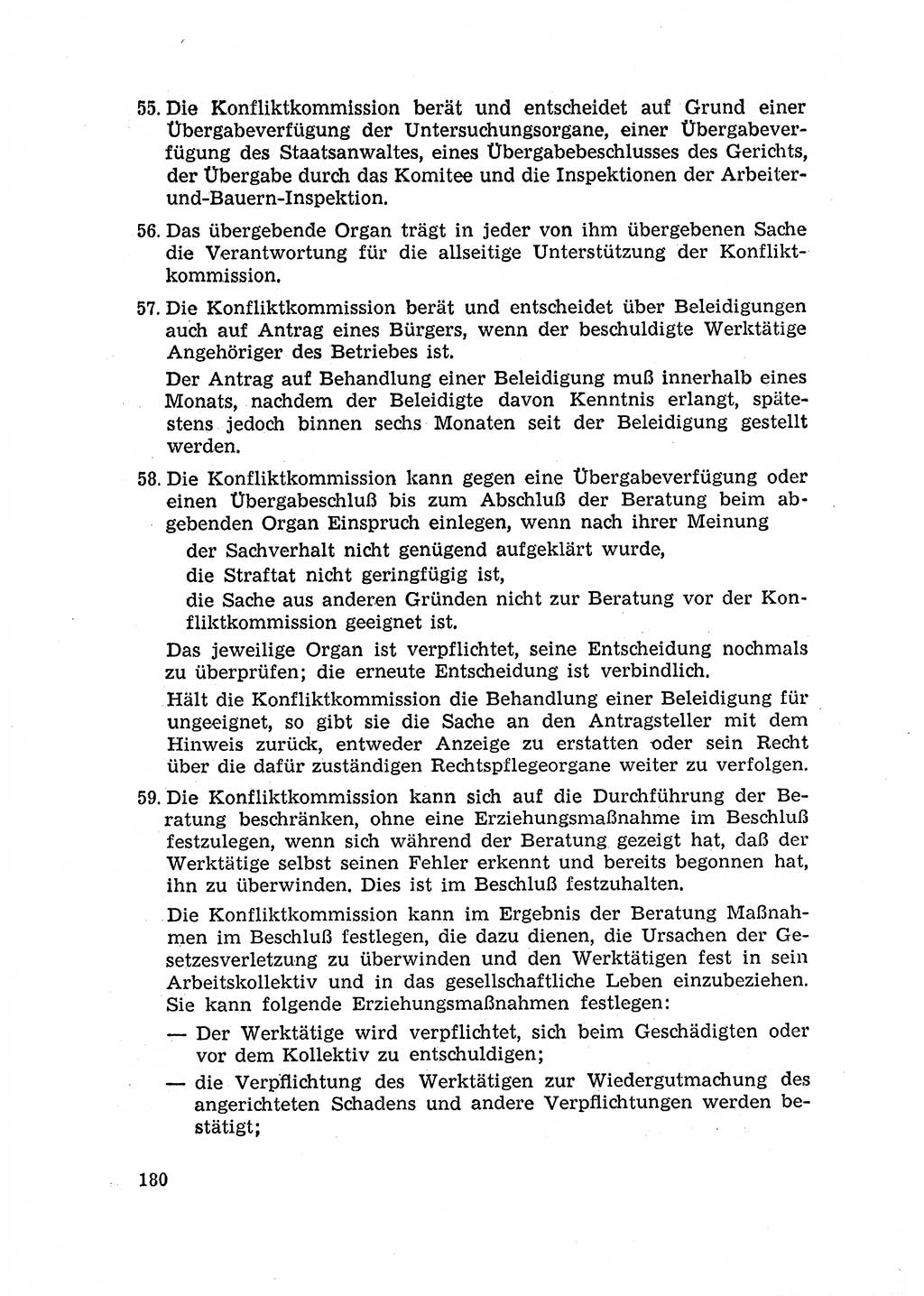 Rechtspflegeerlaß [Deutsche Demokratische Republik (DDR)] 1963, Seite 180 (R.-Pfl.-Erl. DDR 1963, S. 180)