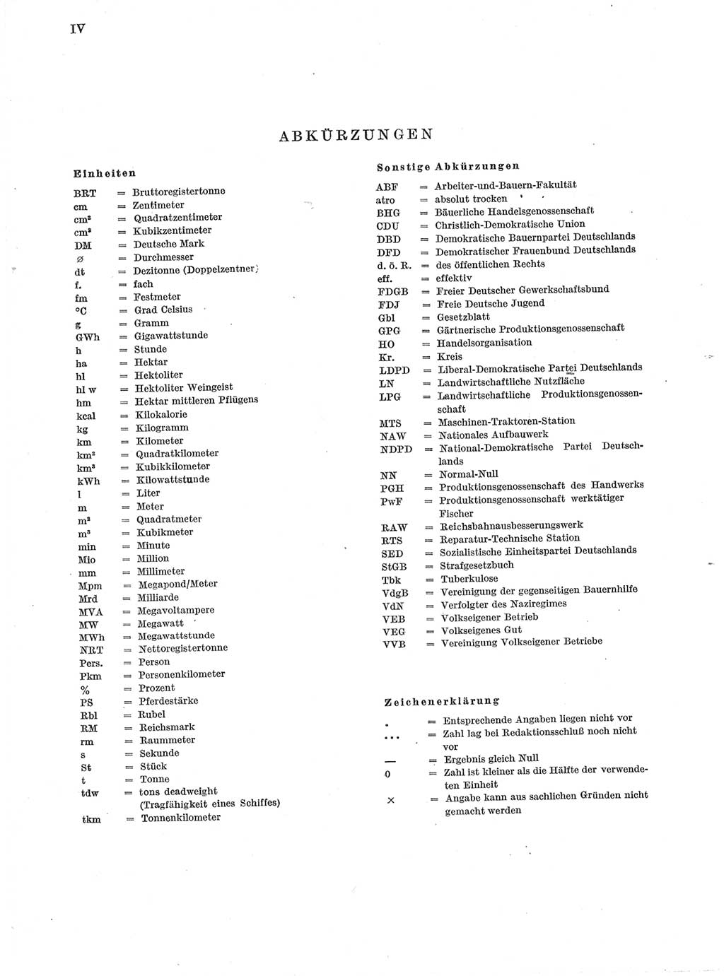 Statistisches Jahrbuch der Deutschen Demokratischen Republik (DDR) 1963, Seite 4 (Stat. Jb. DDR 1963, S. 4)