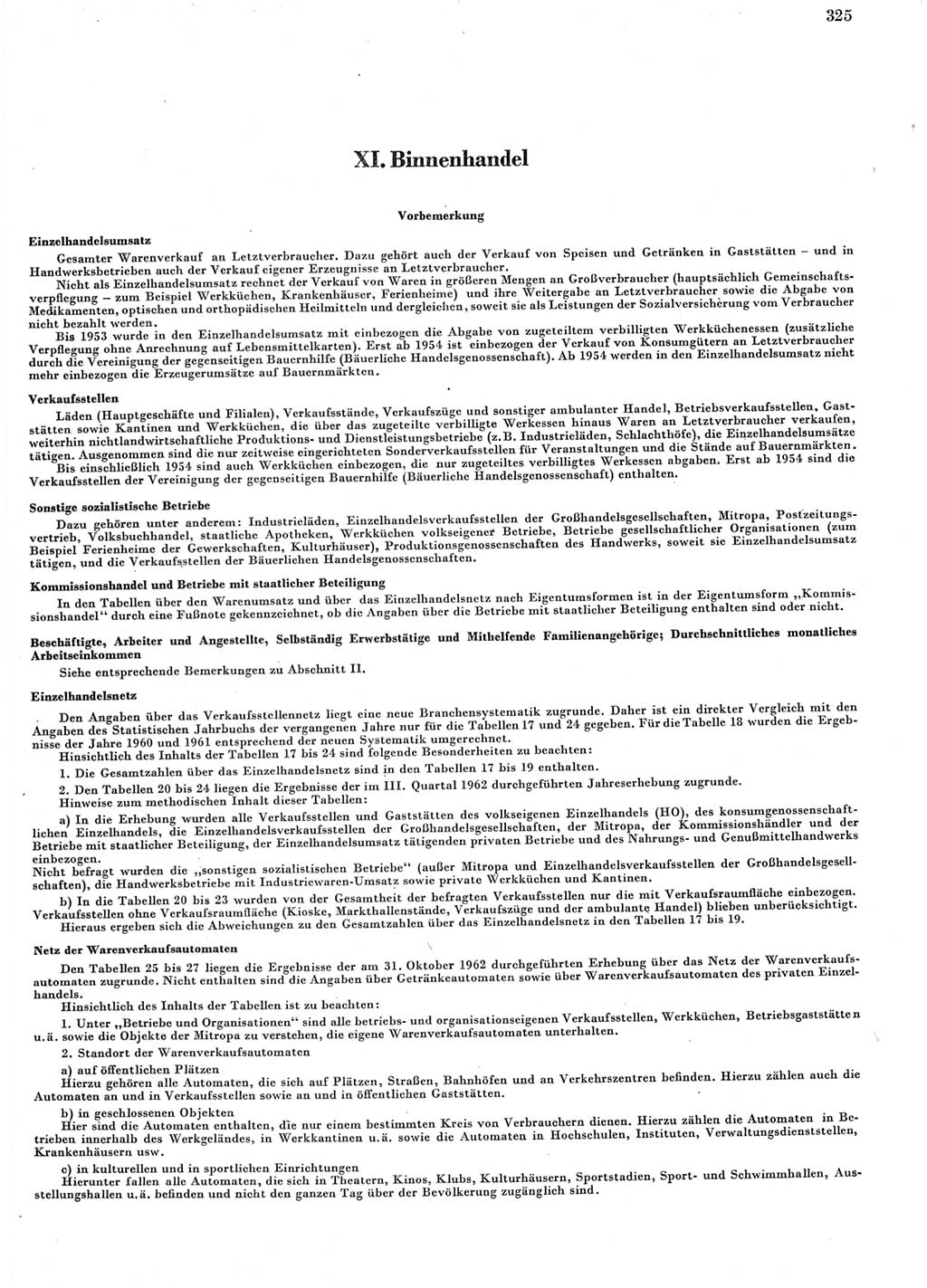 Statistisches Jahrbuch der Deutschen Demokratischen Republik (DDR) 1963, Seite 325 (Stat. Jb. DDR 1963, S. 325)