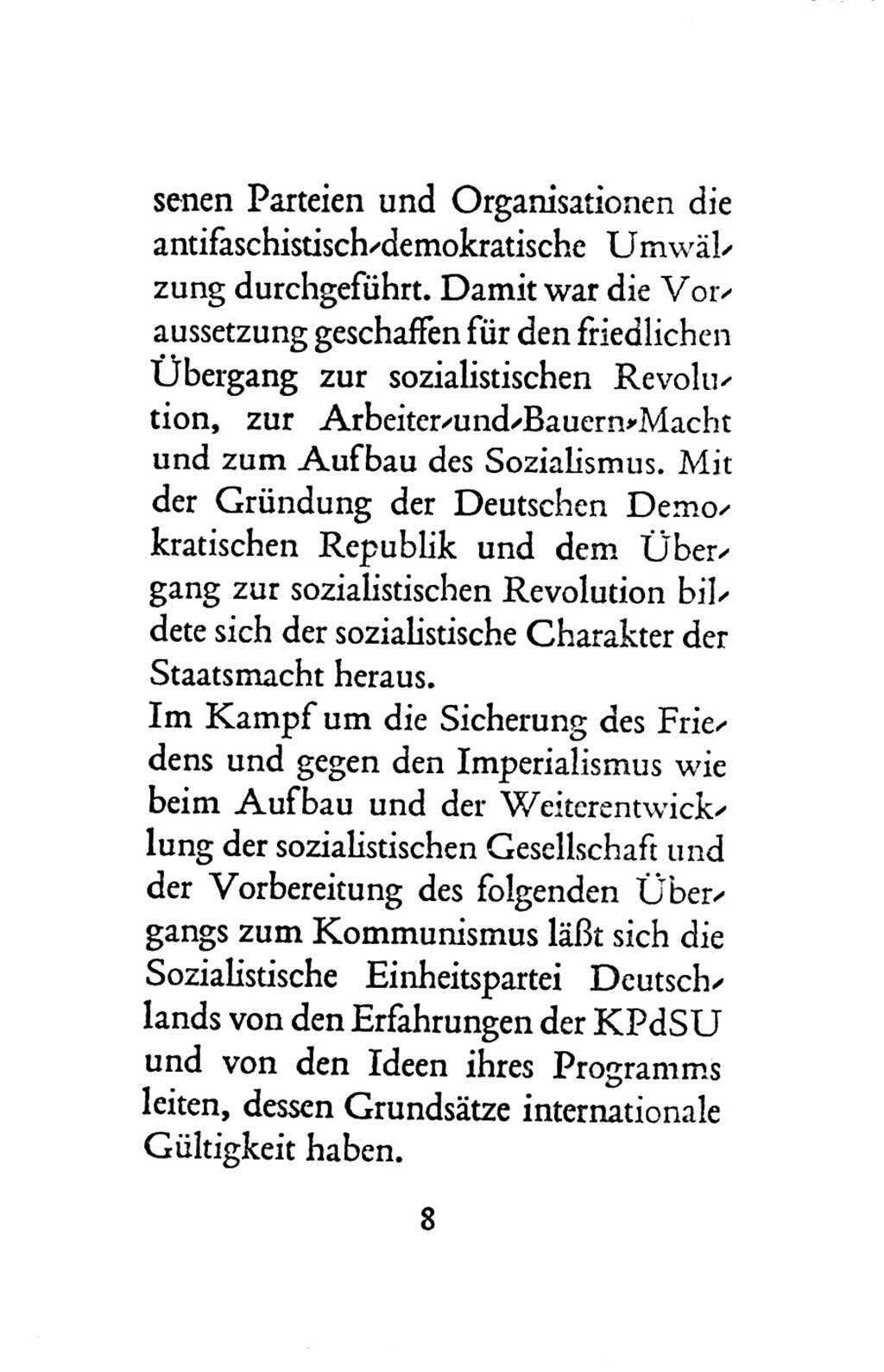 Statut der Sozialistischen Einheitspartei Deutschlands (SED) 1963, Seite 8 (St. SED DDR 1963, S. 8)