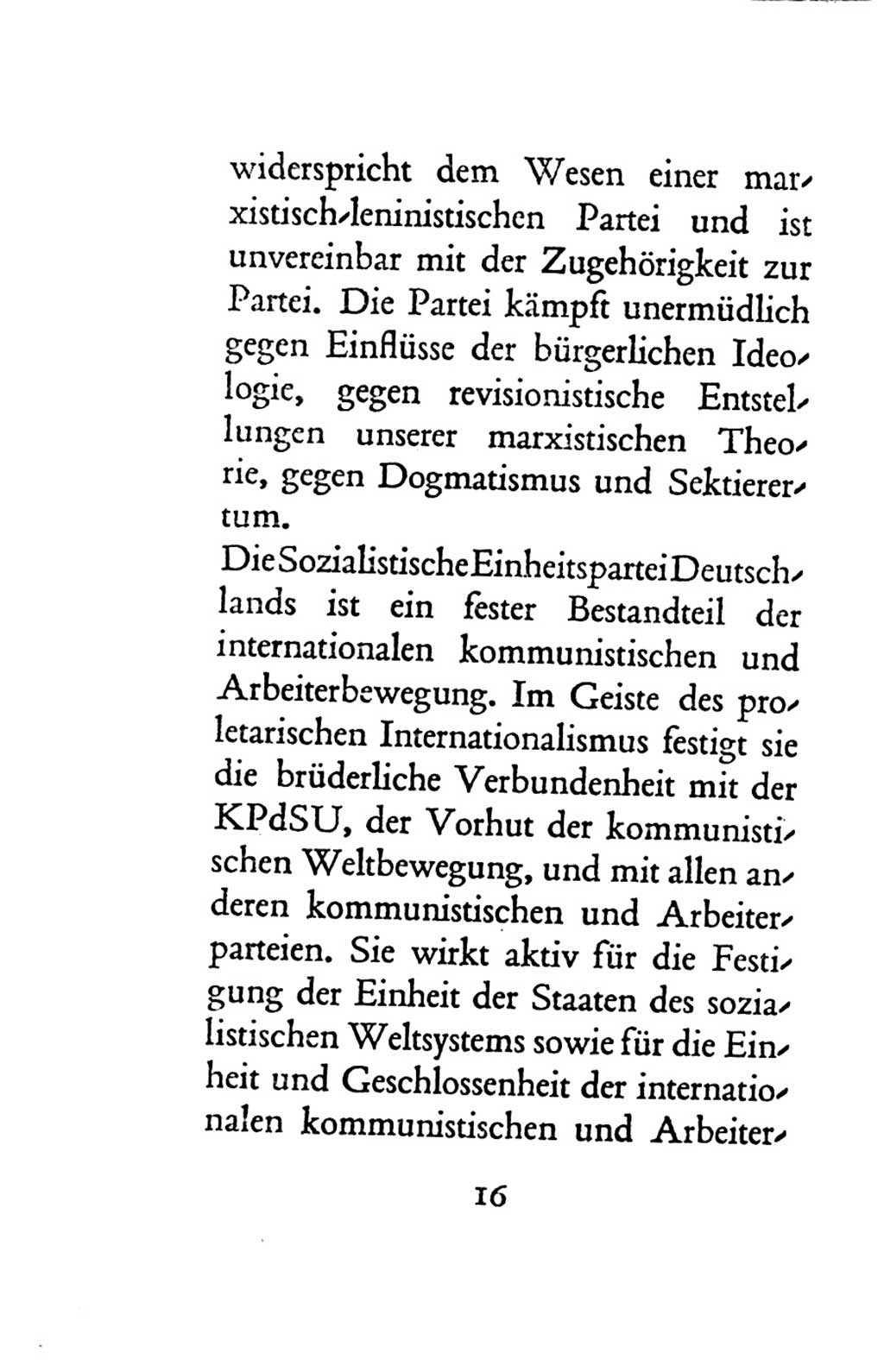 Statut der Sozialistischen Einheitspartei Deutschlands (SED) 1963, Seite 16 (St. SED DDR 1963, S. 16)