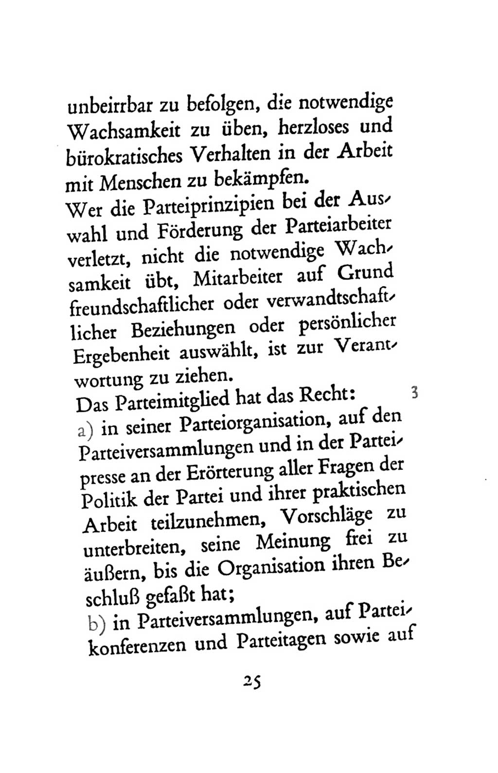 Statut der Sozialistischen Einheitspartei Deutschlands (SED) 1963, Seite 25 (St. SED DDR 1963, S. 25)