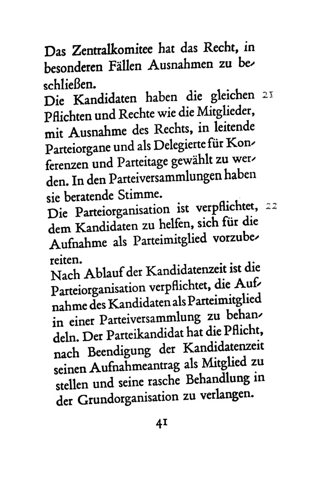 Statut der Sozialistischen Einheitspartei Deutschlands (SED) 1963, Seite 41 (St. SED DDR 1963, S. 41)