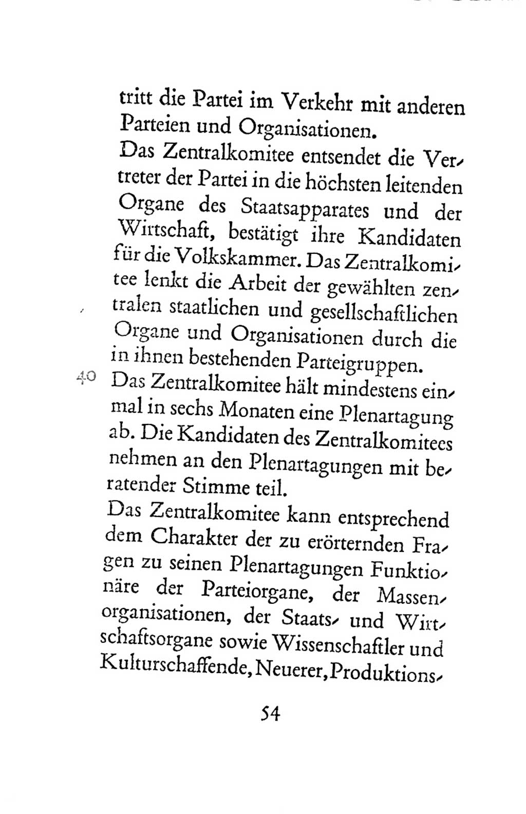 Statut der Sozialistischen Einheitspartei Deutschlands (SED) 1963, Seite 54 (St. SED DDR 1963, S. 54)