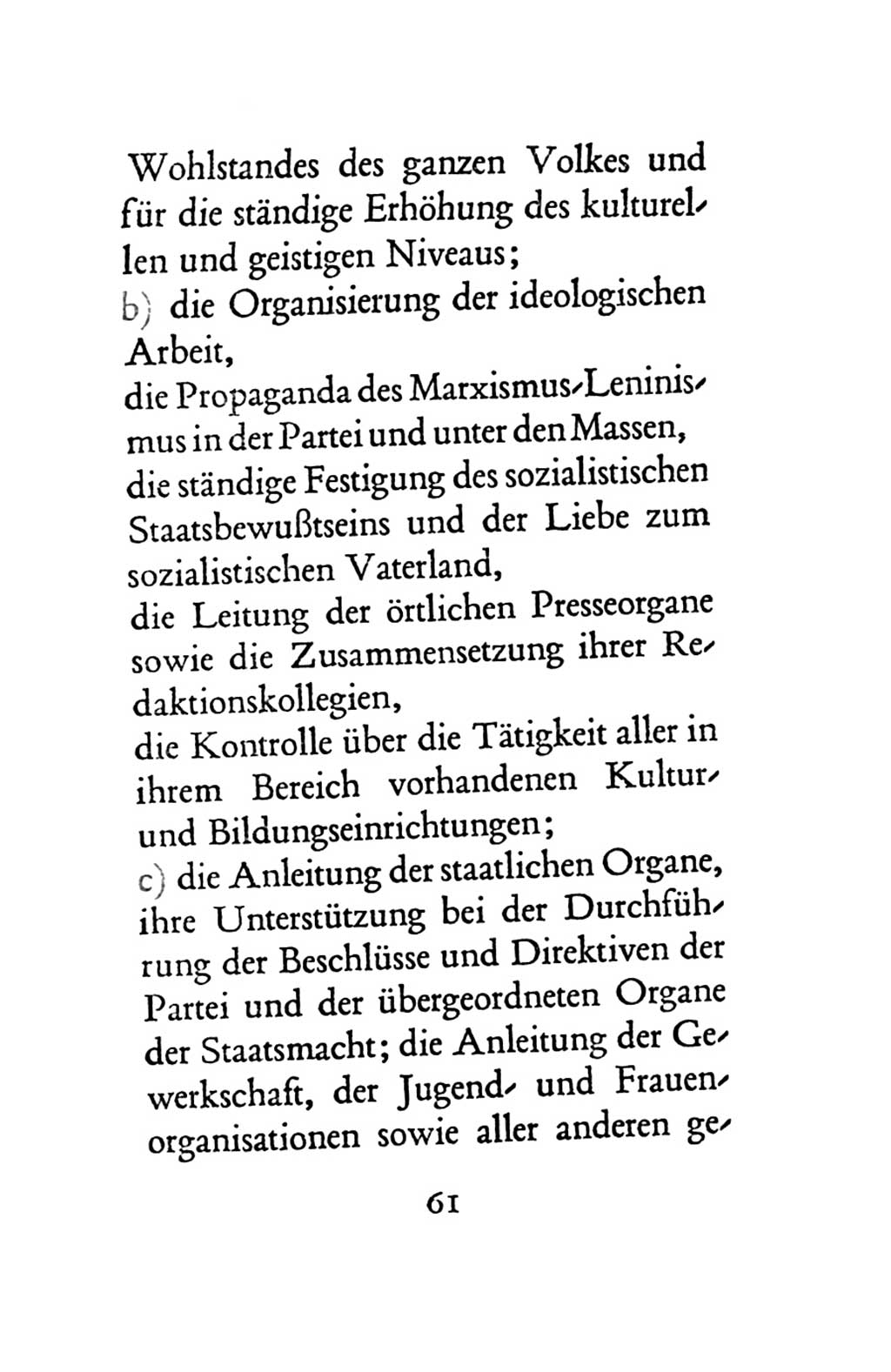 Statut der Sozialistischen Einheitspartei Deutschlands (SED) 1963, Seite 61 (St. SED DDR 1963, S. 61)