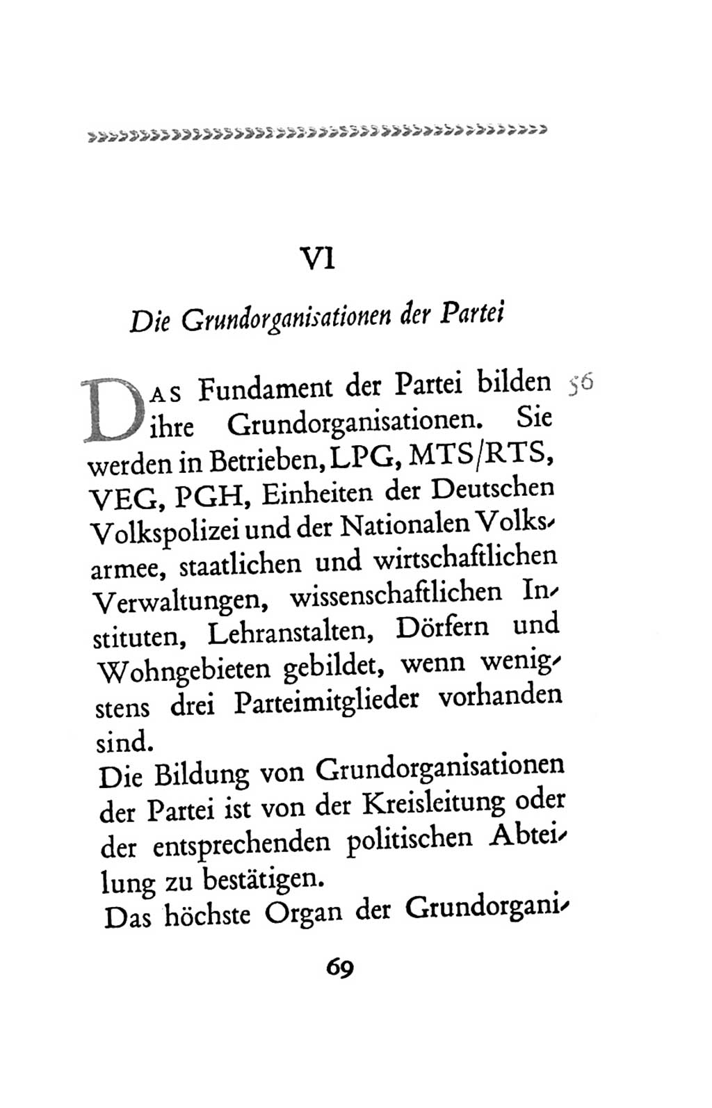 Statut der Sozialistischen Einheitspartei Deutschlands (SED) 1963, Seite 69 (St. SED DDR 1963, S. 69)