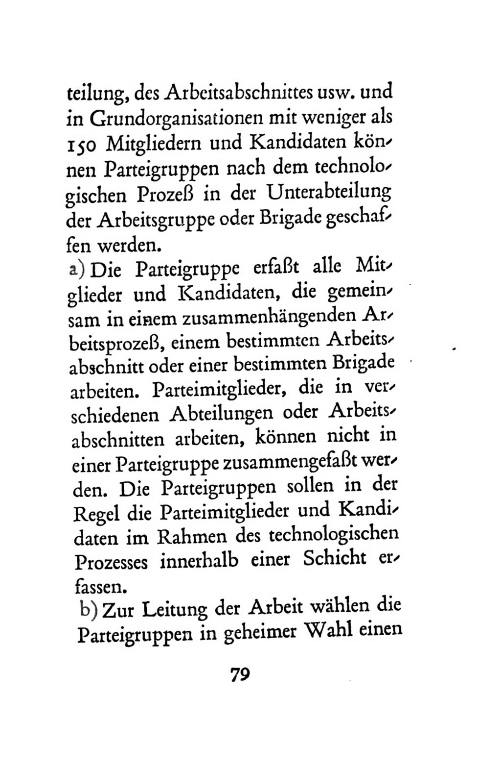 Statut der Sozialistischen Einheitspartei Deutschlands (SED) 1963, Seite 79 (St. SED DDR 1963, S. 79)