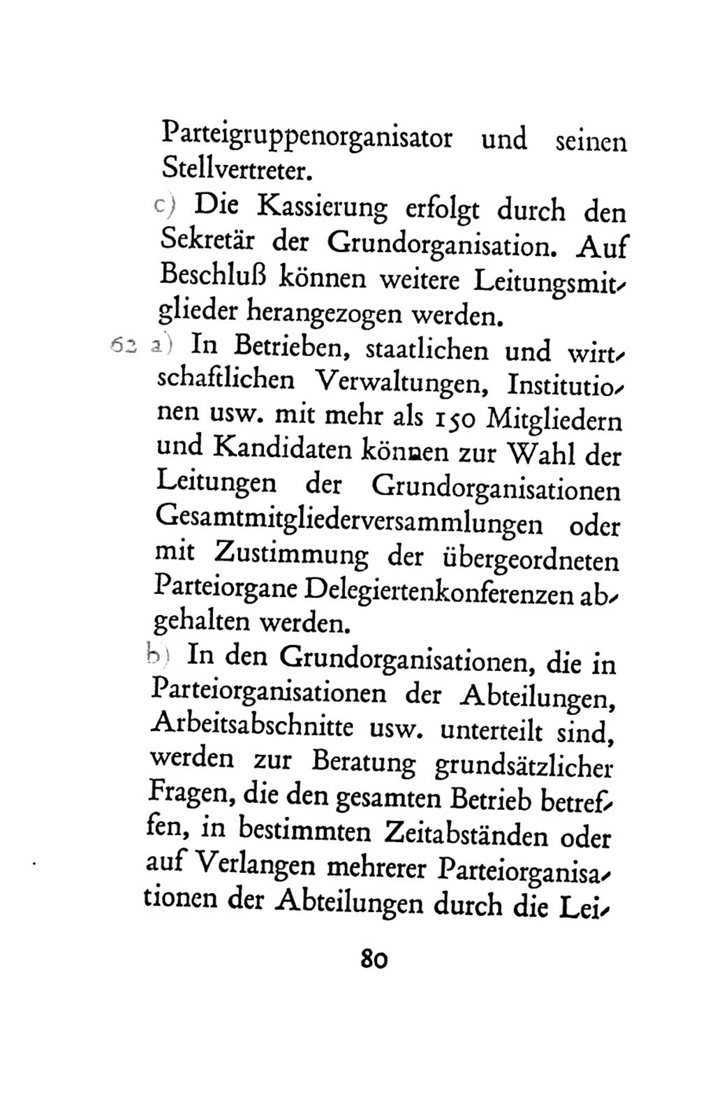 Statut der Sozialistischen Einheitspartei Deutschlands (SED) 1963, Seite 80 (St. SED DDR 1963, S. 80)