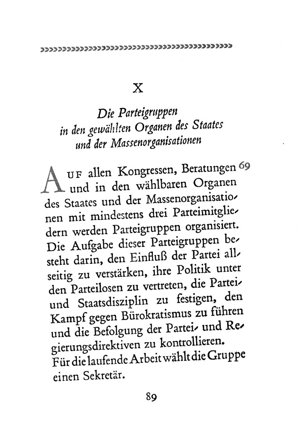 Statut der Sozialistischen Einheitspartei Deutschlands (SED) 1963, Seite 89 (St. SED DDR 1963, S. 89)