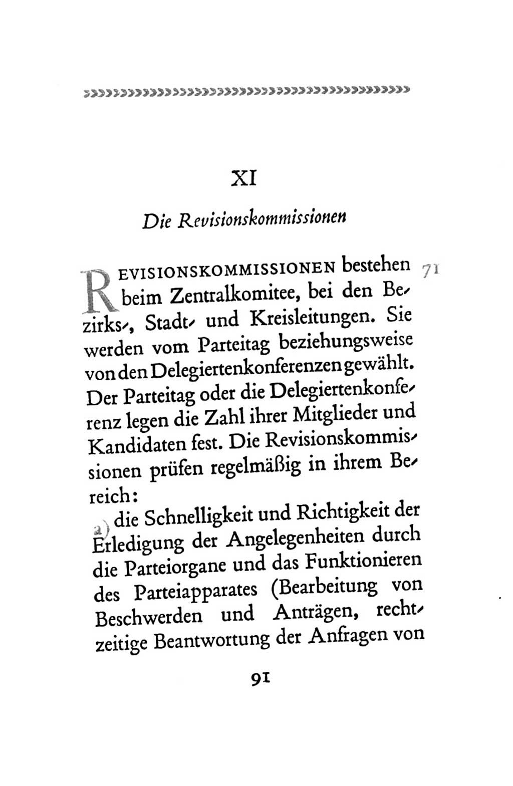 Statut der Sozialistischen Einheitspartei Deutschlands (SED) 1963, Seite 91 (St. SED DDR 1963, S. 91)