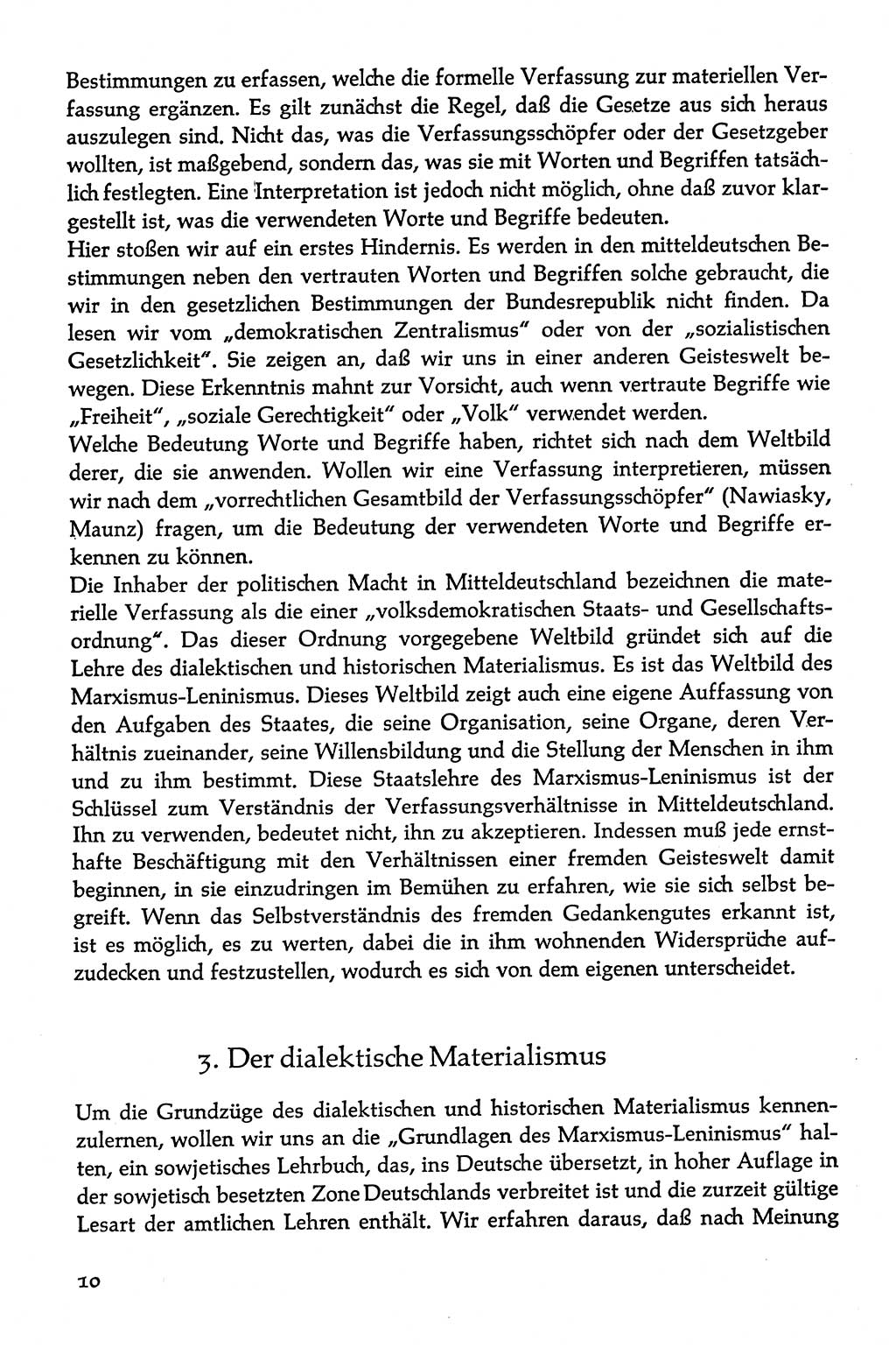 Volksdemokratische Ordnung in Mitteldeutschland [Deutsche Demokratische Republik (DDR)], Texte zur verfassungsrechtlichen Situation 1963, Seite 10 (Volksdem. Ordn. Md. DDR 1963, S. 10)