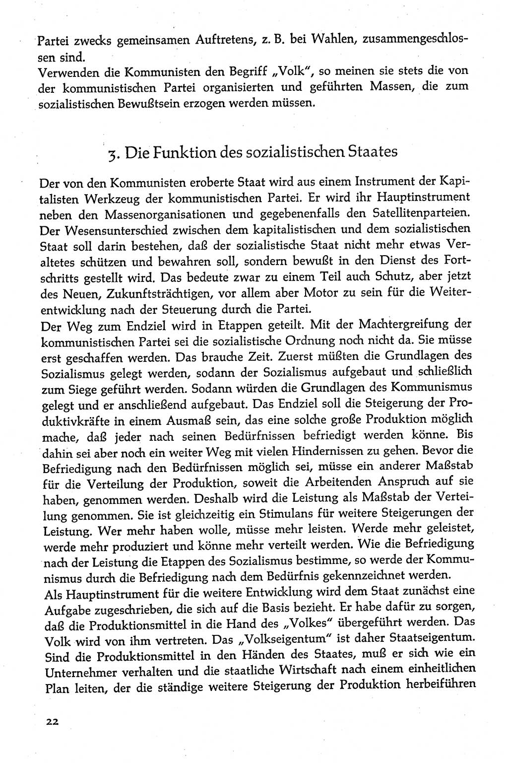 Volksdemokratische Ordnung in Mitteldeutschland [Deutsche Demokratische Republik (DDR)], Texte zur verfassungsrechtlichen Situation 1963, Seite 22 (Volksdem. Ordn. Md. DDR 1963, S. 22)