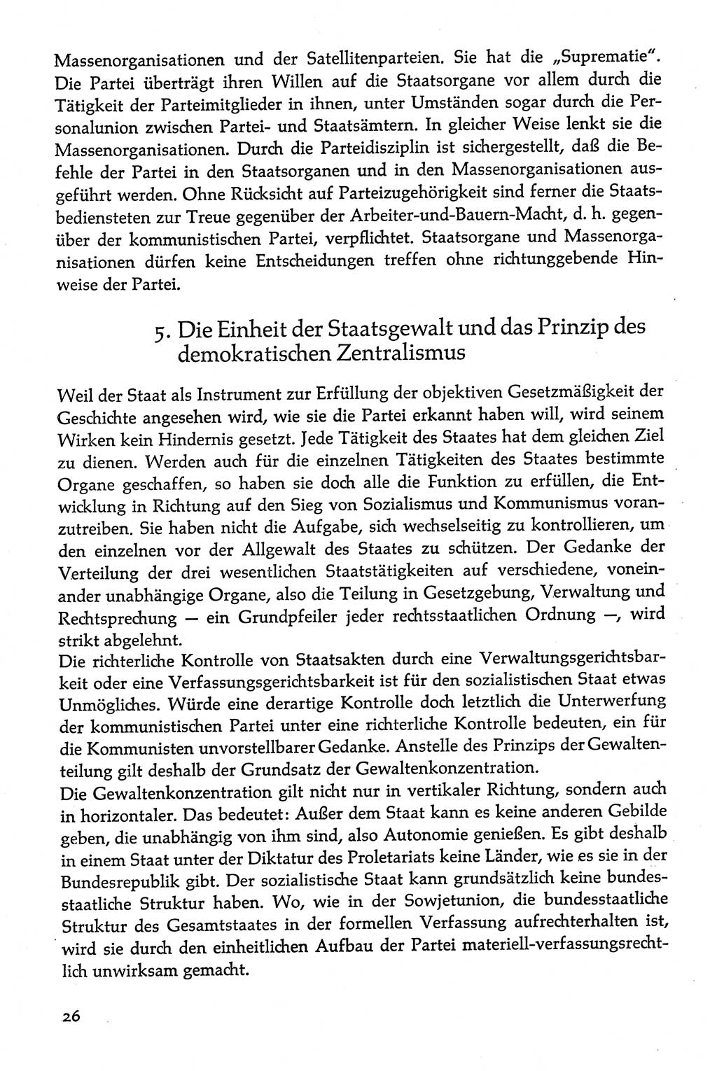 Volksdemokratische Ordnung in Mitteldeutschland [Deutsche Demokratische Republik (DDR)], Texte zur verfassungsrechtlichen Situation 1963, Seite 26 (Volksdem. Ordn. Md. DDR 1963, S. 26)