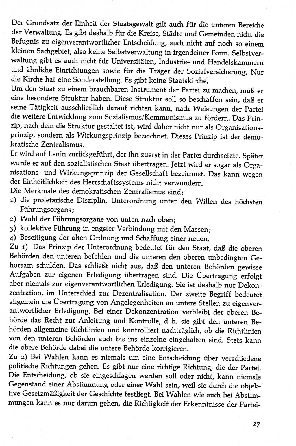 Volksdemokratische Ordnung in Mitteldeutschland [Deutsche Demokratische Republik (DDR)], Texte zur verfassungsrechtlichen Situation 1963, Seite 27 (Volksdem. Ordn. Md. DDR 1963, S. 27)