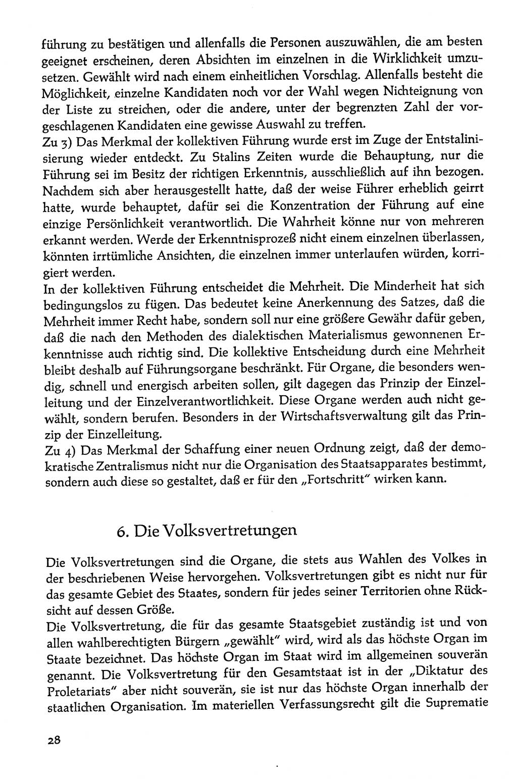 Volksdemokratische Ordnung in Mitteldeutschland [Deutsche Demokratische Republik (DDR)], Texte zur verfassungsrechtlichen Situation 1963, Seite 28 (Volksdem. Ordn. Md. DDR 1963, S. 28)